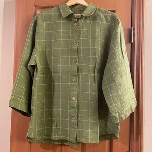 notPERFECTLINEN Yvoire button down shirt